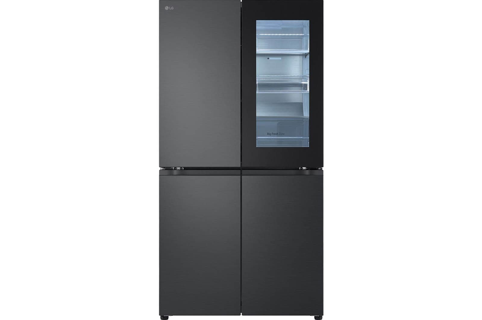 666L French Door Fridge with InstaView in Matte Black Finish