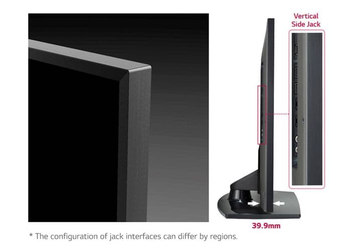 Slim Design & Vertical Side Jack