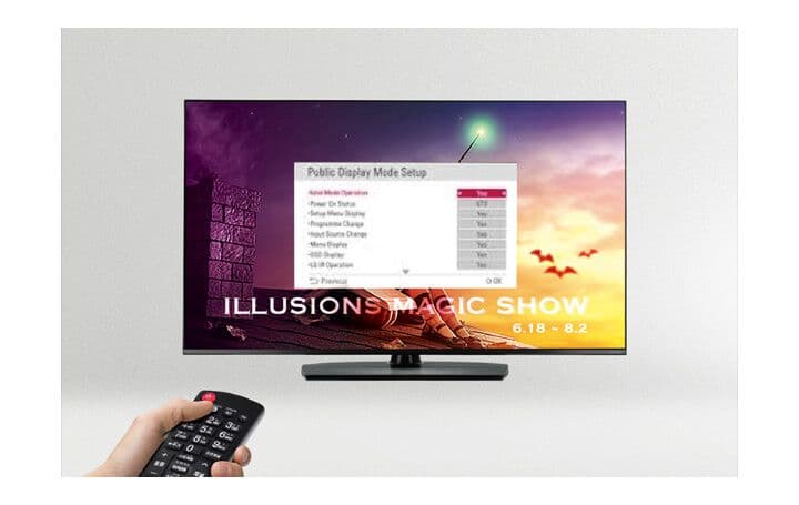 Hotel Mode (Public Display Mode)