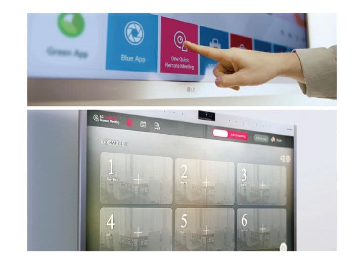 Pre-installed Video Conferencing Application, LG One:Quick Remote Meeting