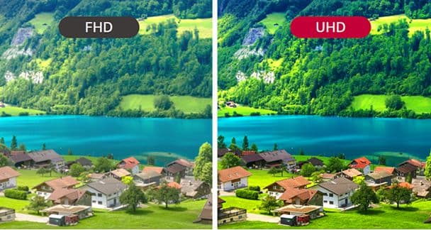 Superb Picture Quality with Ultra HD Resolution