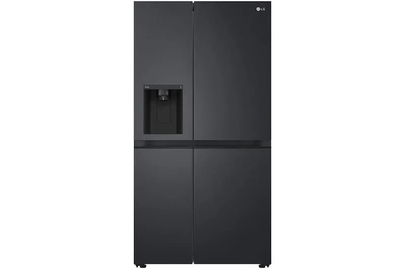635L Side by Side Fridge in Matte Black