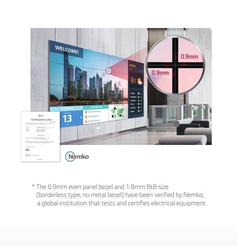 Seamless Large Screens with Extreme-Narrow Bezel