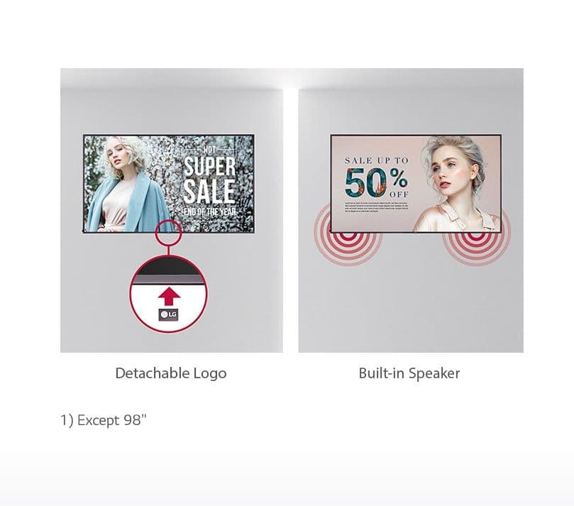 Detachable Logo & Built-in Speaker