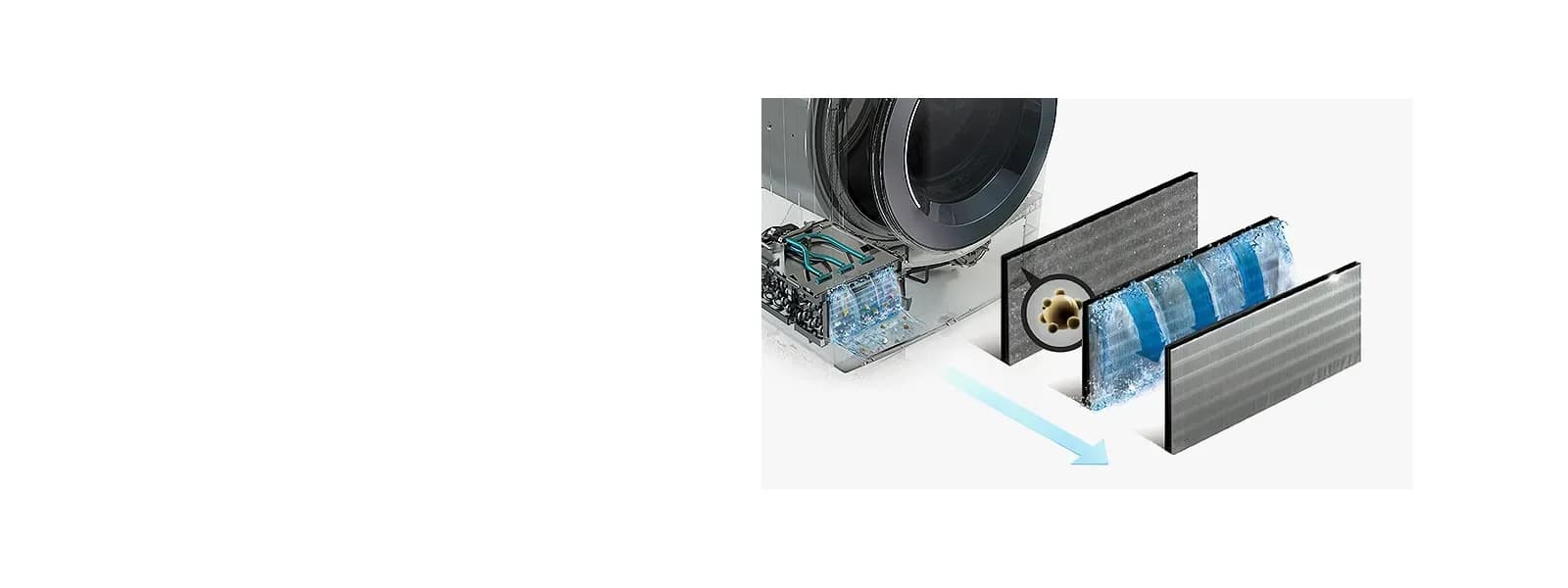 Condenser with easy cleaning
